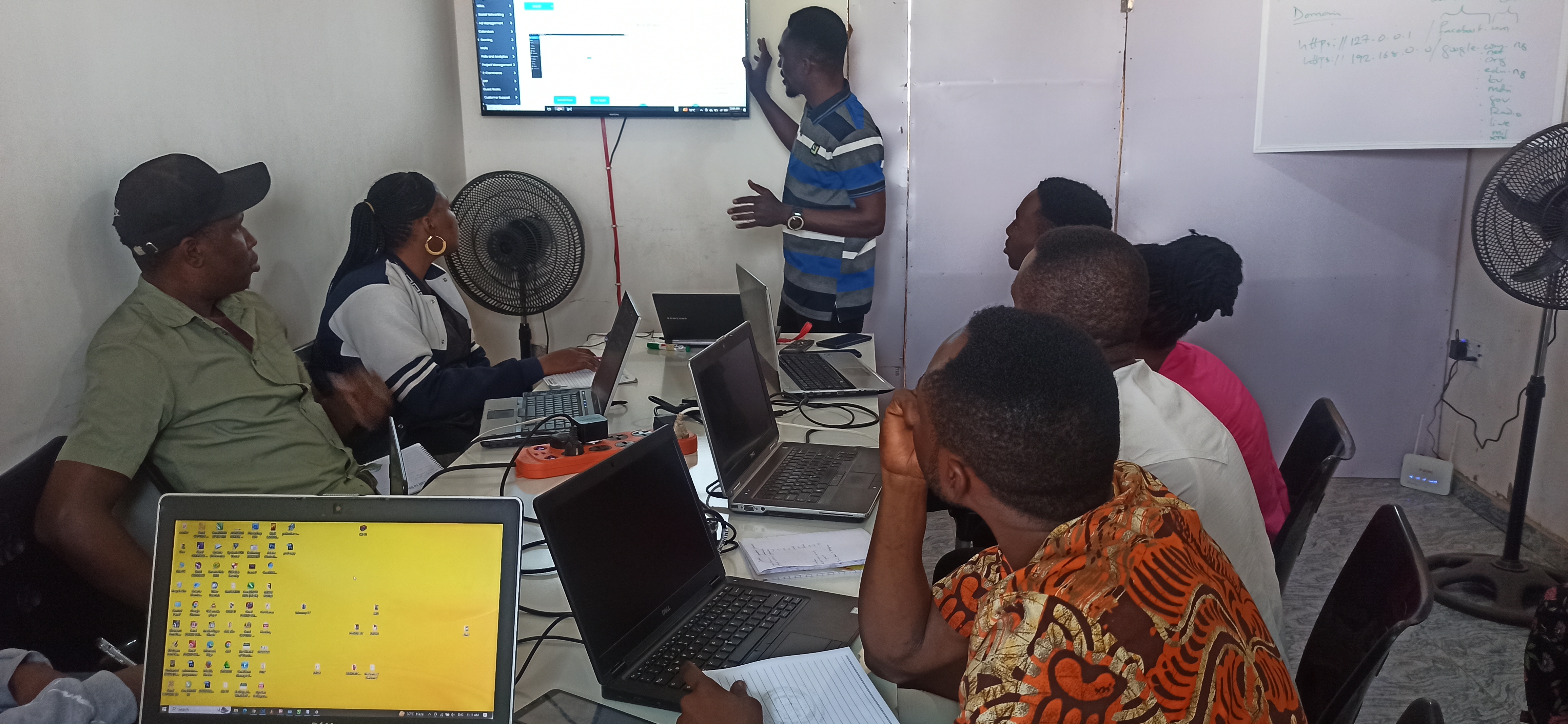 Corporate technology training workshop for workforce upskilling