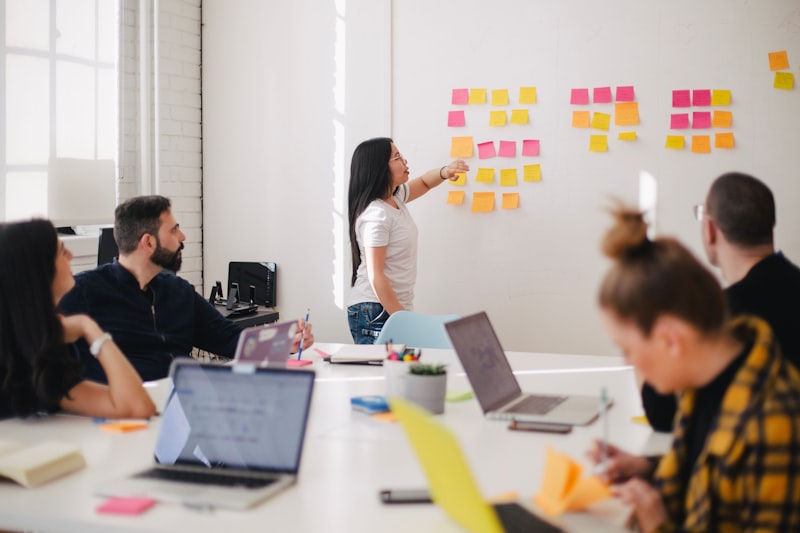 IT consulting strategy meeting for business transformation