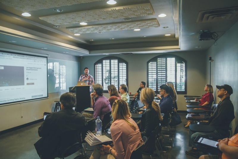 Professional technology training facilitation session